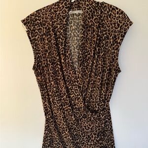 Chaus Leopard Print Blouse